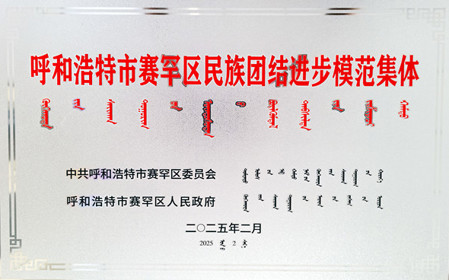 标题：呼和浩特分院荣获呼和浩特市赛罕区民族团结进步模范集体称号
浏览次数：1156
发表时间：2025-04-11